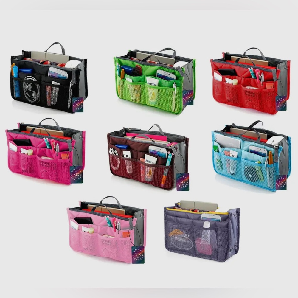 Travel Tote Handbag/Purse Insert Cosmetic Organizer 
11.25" x 6.7" x 3.9"